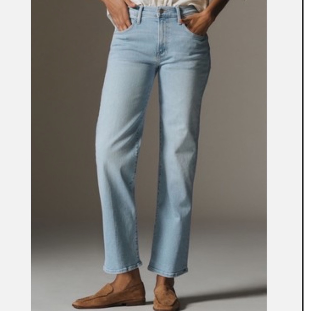 Lil MOTHER mid rise rambler zip ankle in Light blue Balls In Your Court
